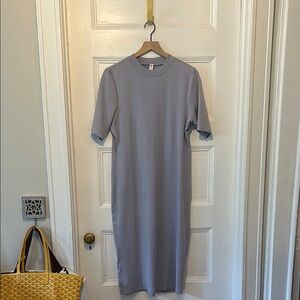 Anthropologie Daily Practice Ribbed Dress in Lavender